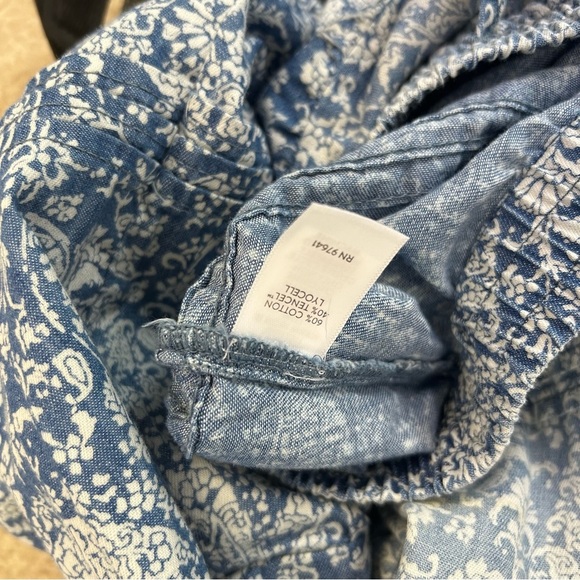 J. Jill Denim Ombre midi Skirt Bandana Pattern medium paisley - Picture 6 of 10